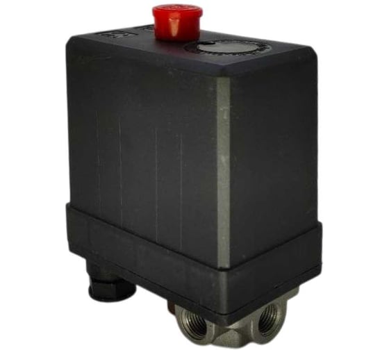 Изображение товара Реле давления компрессора VEBEX 380В 12 атм 4 выхода универсальное AG328764