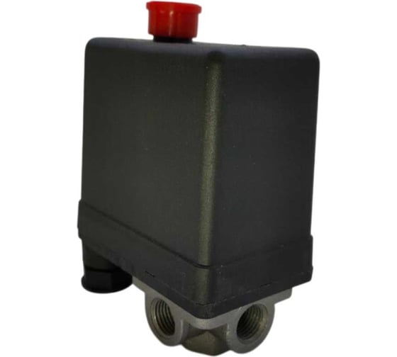 Изображение товара Реле давления компрессора VEBEX 220В 12 атм 4 выхода универсальное AG328760