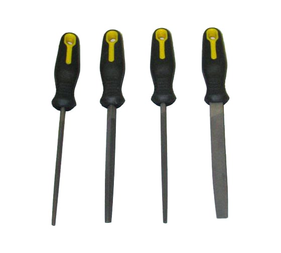 Изображение товара Набор напильников CNIC из 4шт. 150мм №2 с обрезиненной ручкой B9 32415