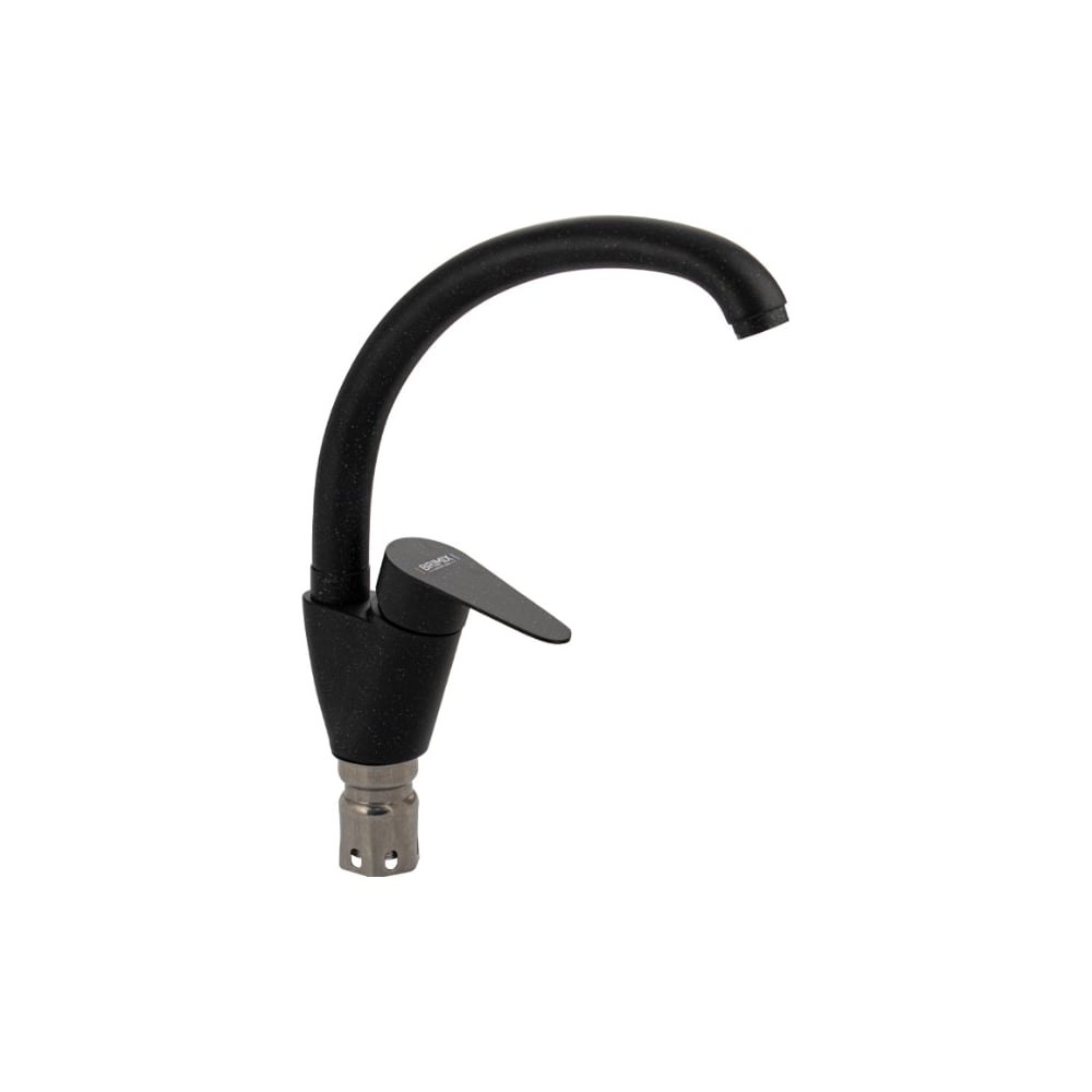 Изображение товара Смеситель для кухни шаровый BRIMIX боковой черный камень модель 1069