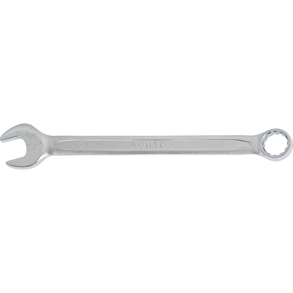 Изображение товара Ключ комбинированный RUNTEC CrV 15 мм RT-WM15 профессиональный инструмент