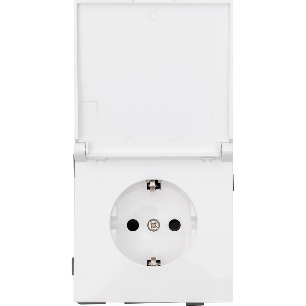 Изображение товара Одноместная силовая розетка ALTECH ENCORE 1SW IP44 с крышкой, заземлением