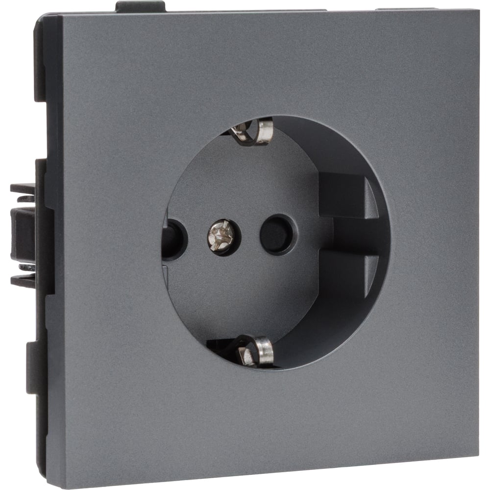 Изображение товара Одноместная силовая розетка ALTECH ENCORE 1SG скрытая монтаж с заземлением