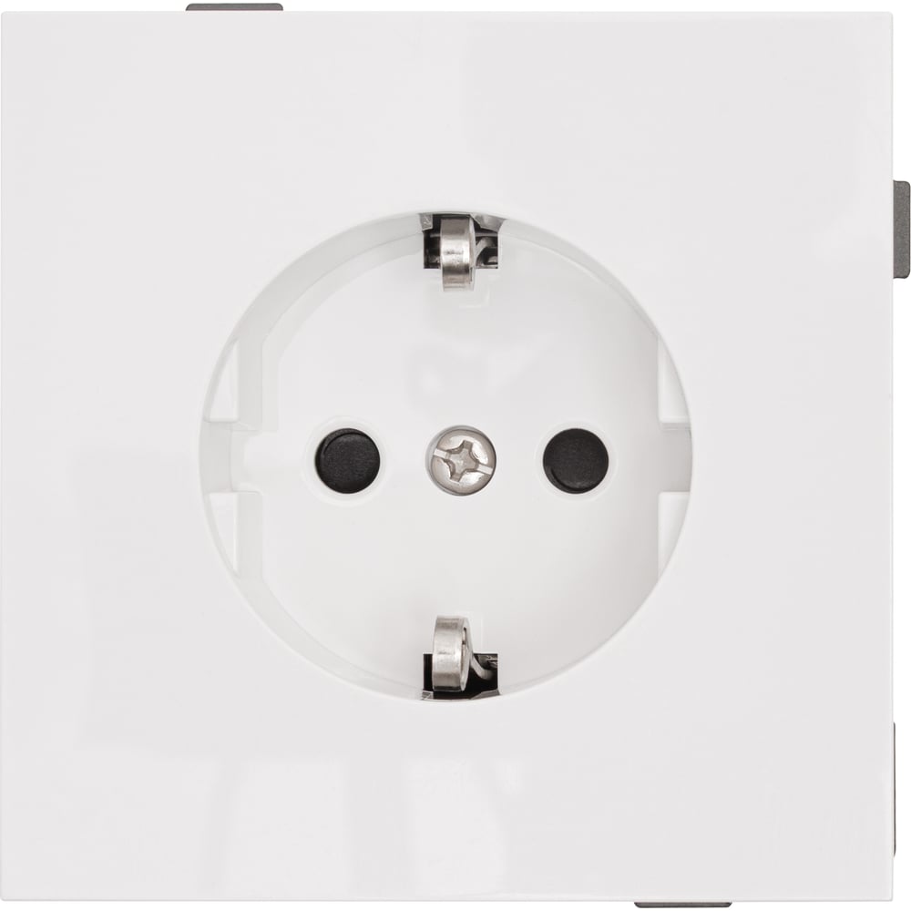 Изображение товара Силовая розетка ALTECH ENCORE 1SW с заземлением и шторками белая