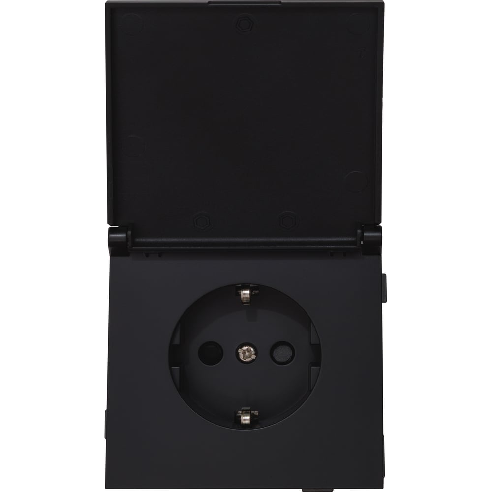 Изображение товара Силовая розетка ALTECH ENCORE 1S скрытого монтажа IP44 черная