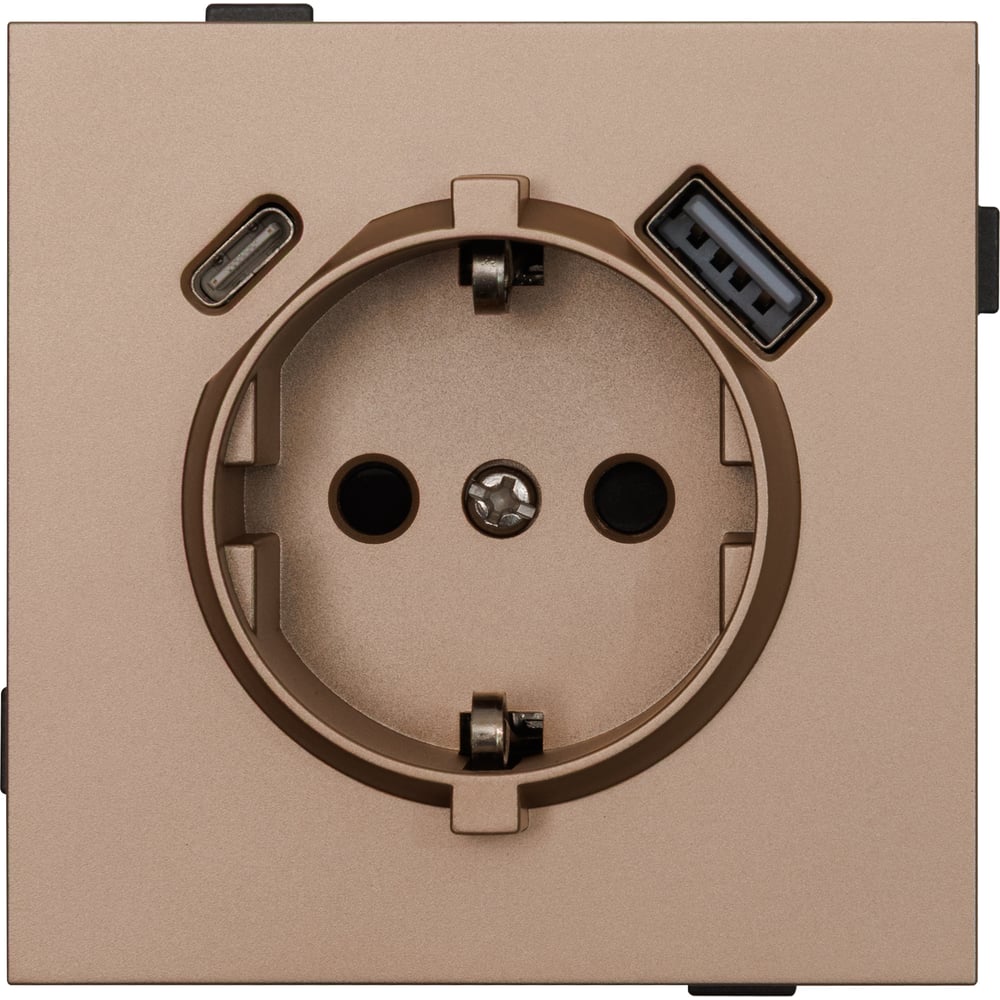 Изображение товара Одноместная USB/TYPE-C розетка ALTECH ENCORE 1SUCY