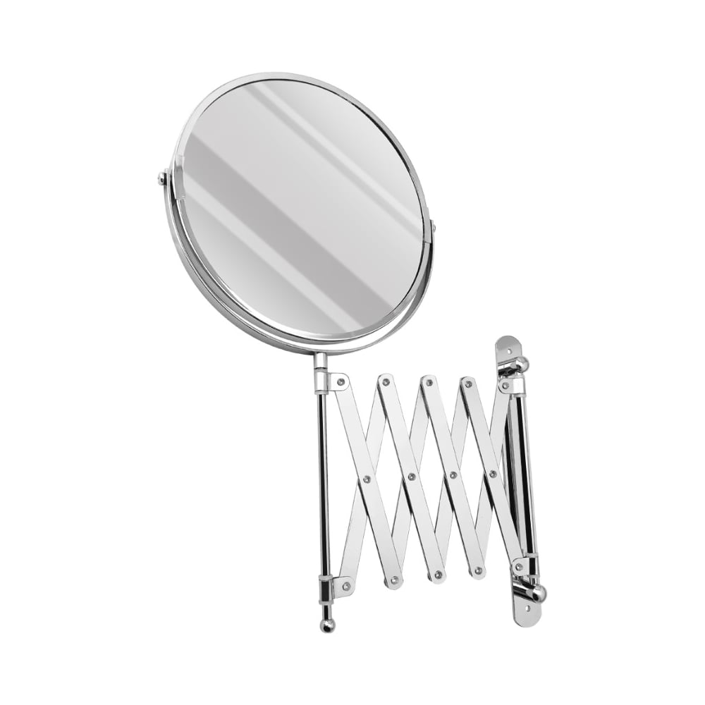 Изображение товара Настенное большое раздвижное зеркало САНАКС гармошка с увеличением и хромированным покрытием