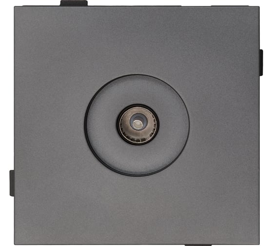 Изображение товара Одноместная телевизионная розетка ALTECH ENCORE 1STVG скрытого монтажа графит механизм 07354