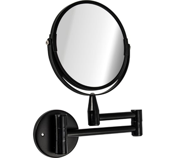 Изображение товара Зеркало косметическое настенное САНАКС раздвижное, на коленце, нержавеющая сталь, цвет ЧЕРНЫЙ 75268