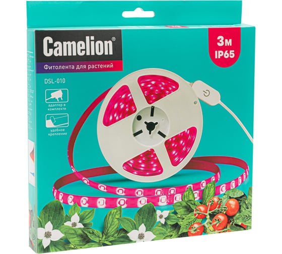 Изображение товара ФИТО лента 3м, IP65 Camelion DSL-010 15840