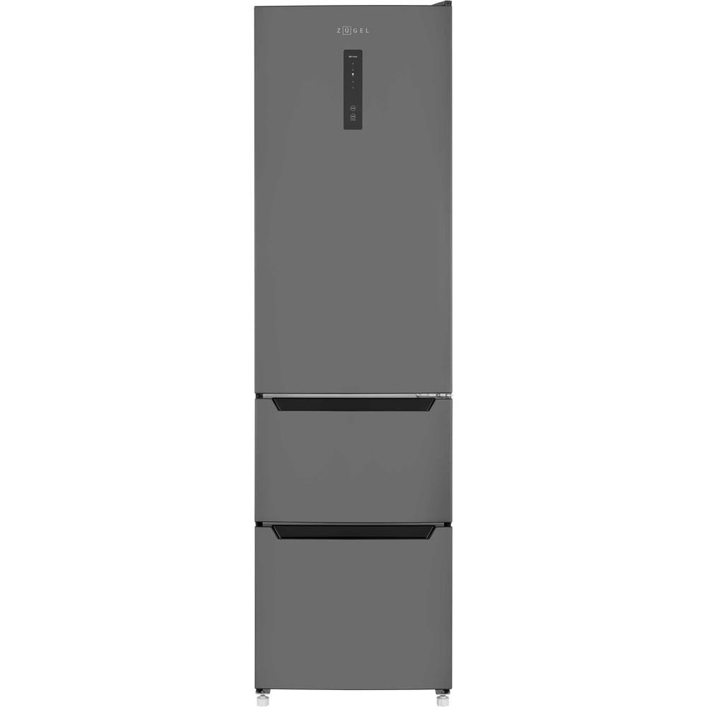Изображение товара Отдельностоящий холодильник ZUGEL ZRFD200B черный с системой No-Frost и дисплеем