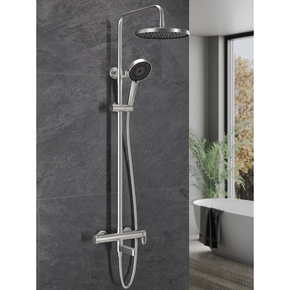 Изображение товара Душевая система с однорычажным смесителем Agger Sweet сатин матовый