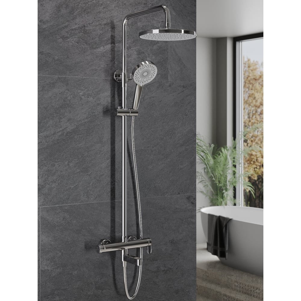 Изображение товара Душевая система Agger Sweet хром однорычажная с верхним и ручным душем