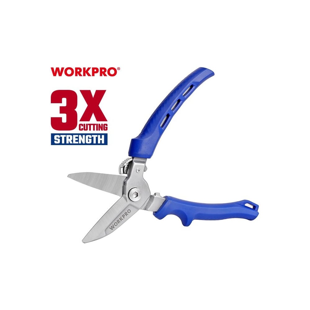 Изображение товара Универсальные ножницы WORKPRO PRO 200мм кованые WP214036