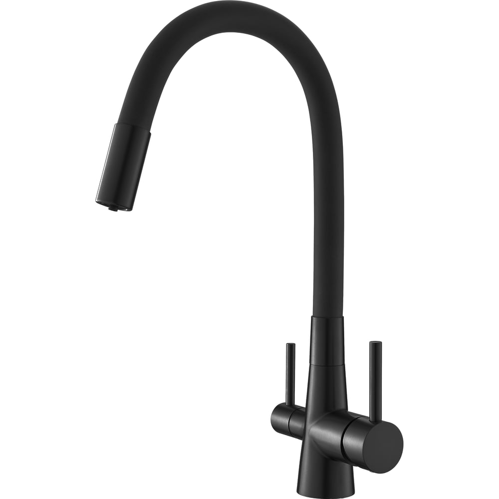 Изображение товара Смеситель для кухни Agger Elegant однорычажный черный матовый A3230344