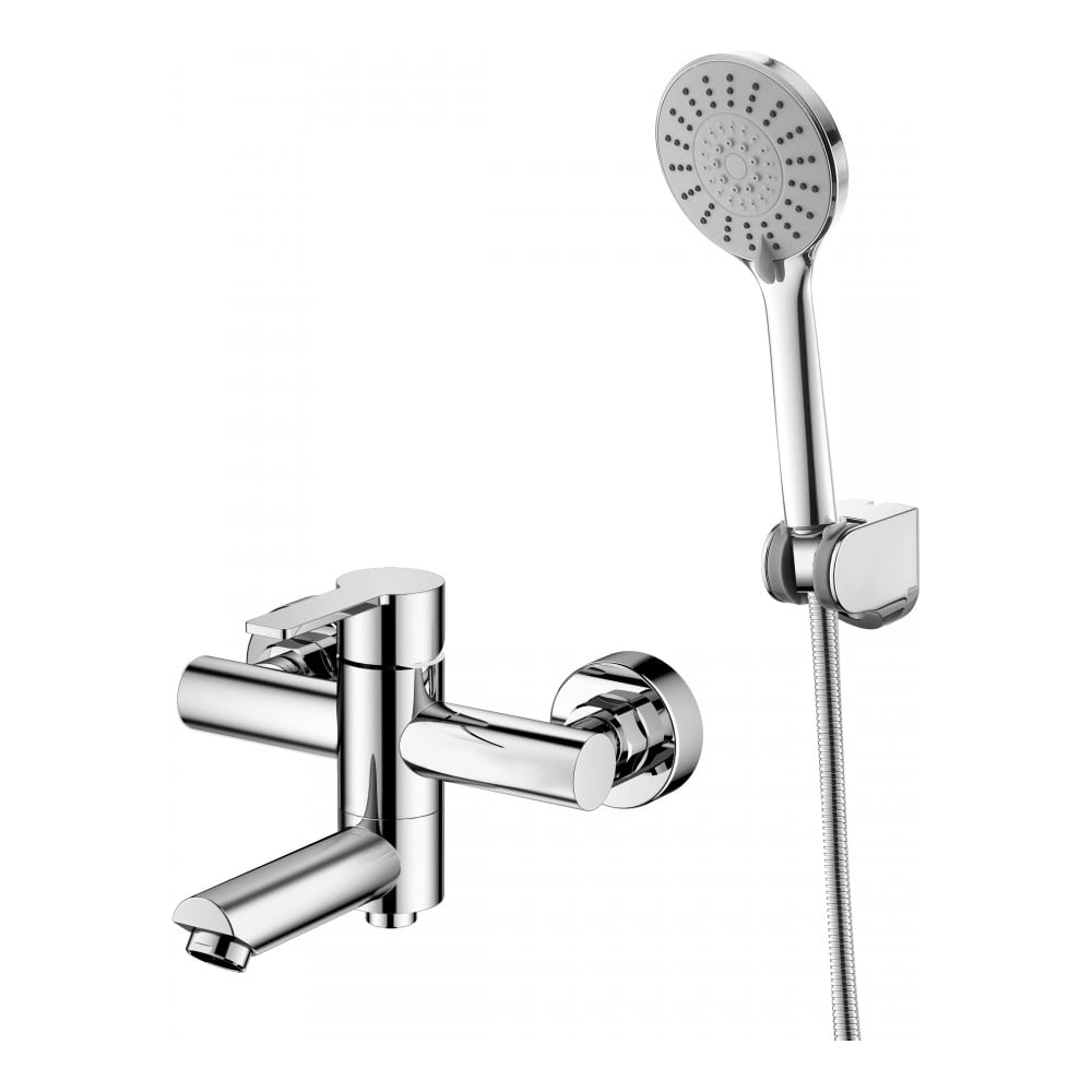 Изображение товара Смеситель для ванны Agger Easy однорычажный с душевым набором хром