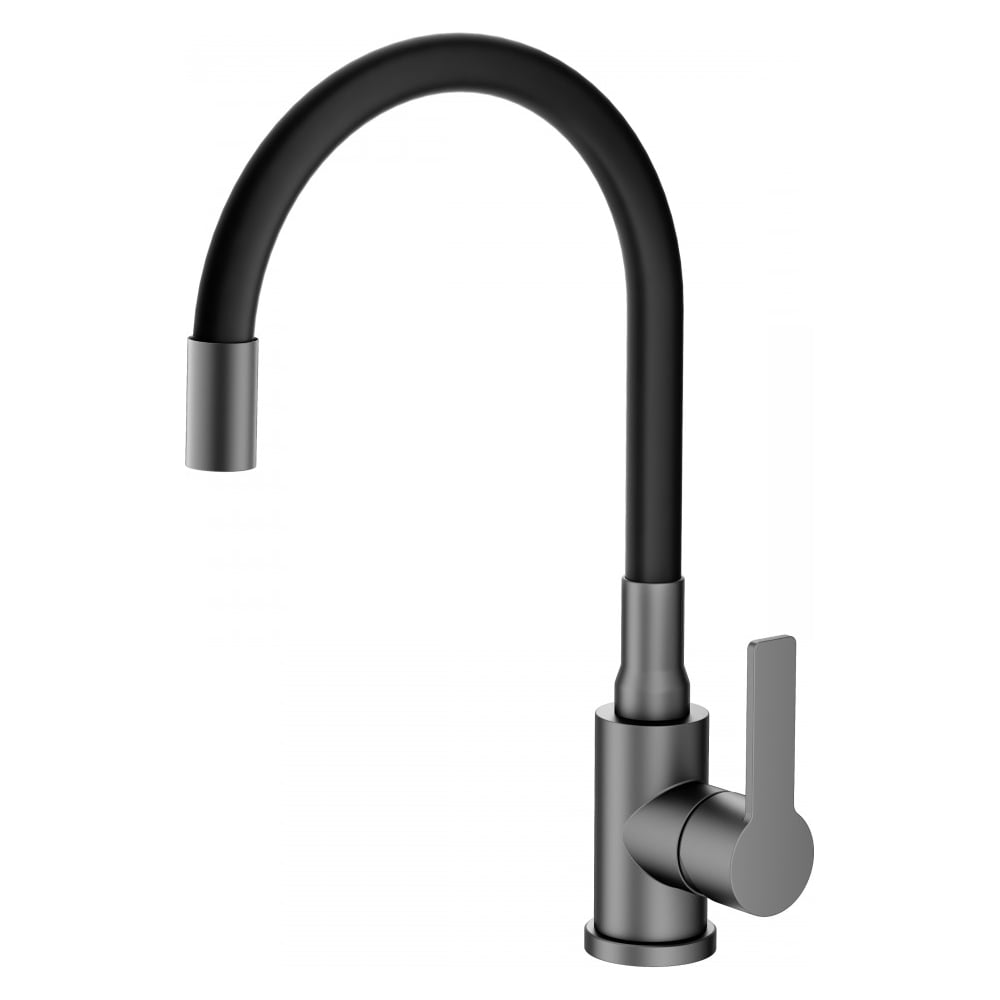 Изображение товара Современный однорычажный кухонный смеситель Agger Easy с гибким изливом и матовым покрытием
