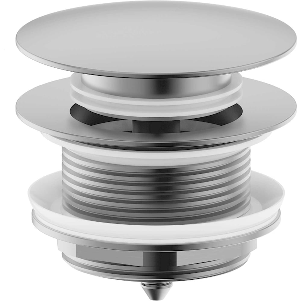 Изображение товара Донный клапан для ванны Wonzon & Woghand брашированный никель WW-SS105-BN