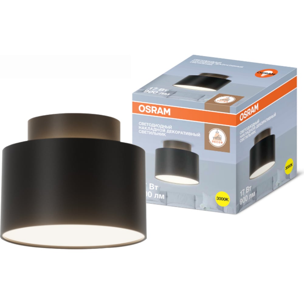 Изображение товара Декоративный накладной светильник Osram UP&DOWN 17 Вт черный стиль современный