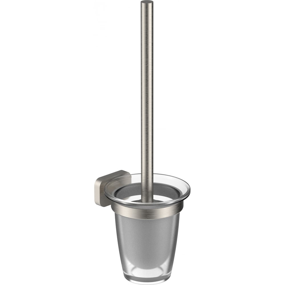 Изображение товара Туалетный ершик в комплекте GRAFFITY никель настенный латунь стекло