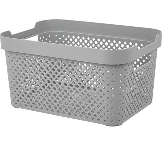 Изображение товара Корзина Plast Team Stockholm, 26,5 x 19,5 x 14 см, серый шторм 280159