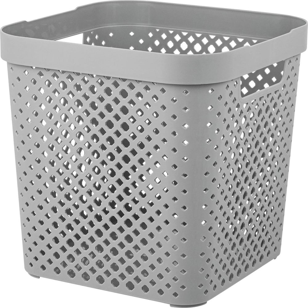 Изображение товара Корзина Plast Team Stockholm 31x31x30 см серый шторм для хранения