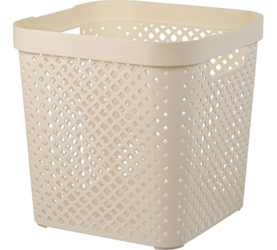 Изображение товара Корзина Plast Team Stockholm, 31 x 31 x 30 см, молочный туман 280164