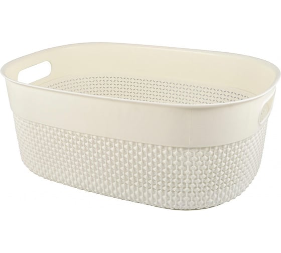 Изображение товара Корзина Plast Team универсальная Oslo, 380 x 284 x 150 мм, молочный туман 244985