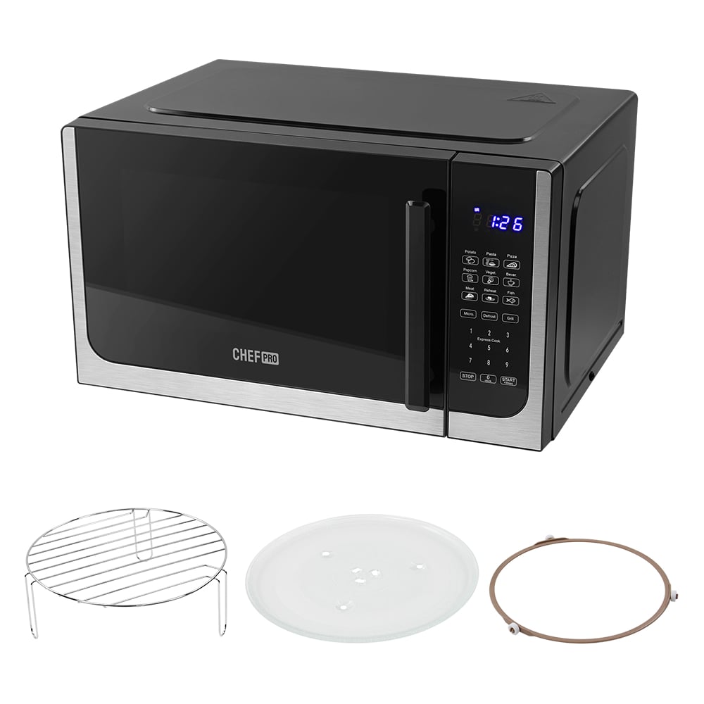 Изображение товара Микроволновая печь CHEF PRO CF-MW1950A черный сталь 34л сенсорное управление