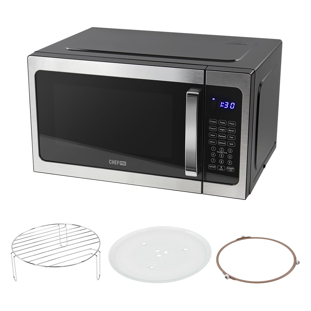 Изображение товара Микроволновая печь CHEF PRO CF-MW1951A черный стальной цвет 34 л 3000 Вт