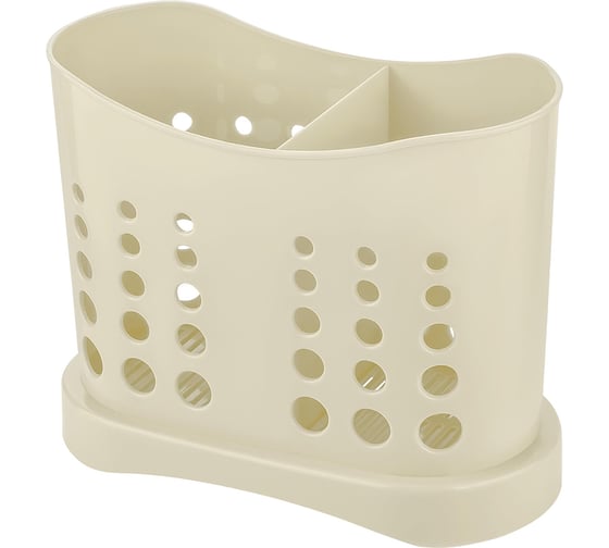 Изображение товара Сушилка для столовых приборов Plast Team Stockholm, 16,8 x 8,4 x 13,3 см, молочный туман 275797