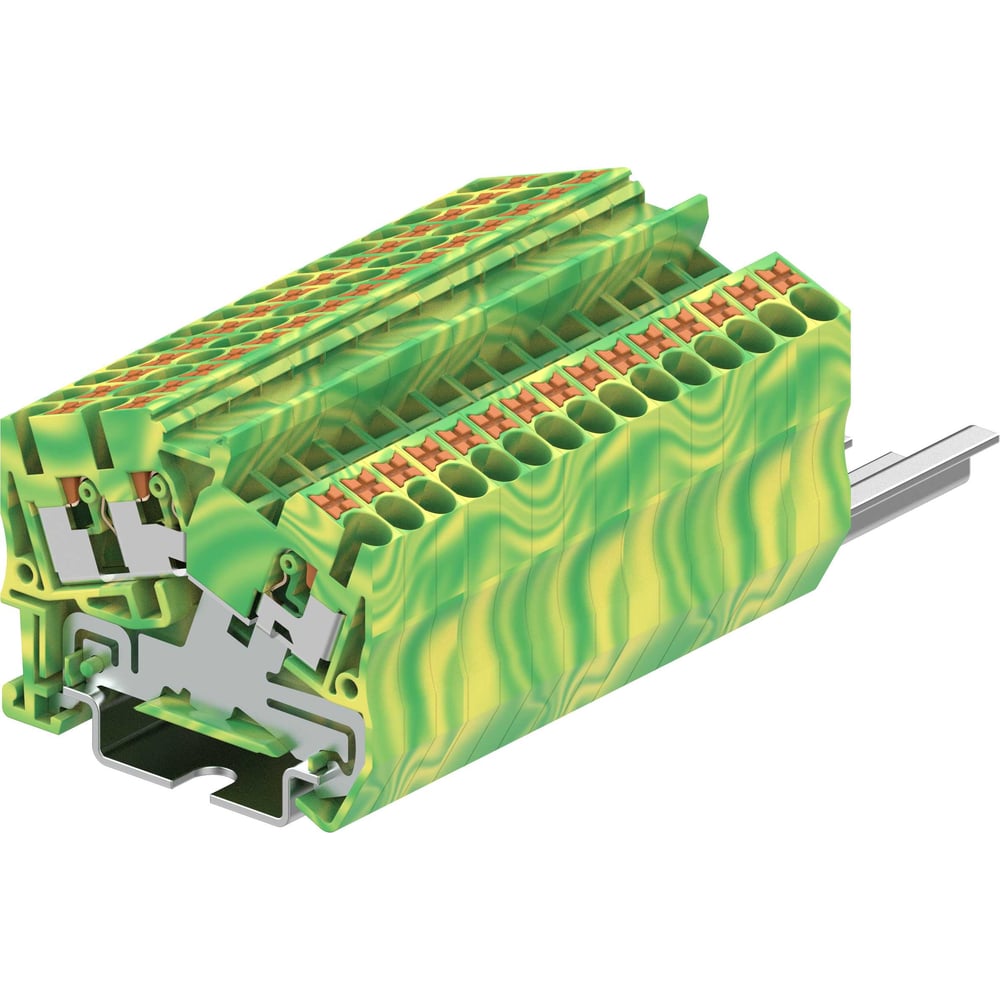 Изображение товара Клемма угловая земля SUPU ТР 2,5 мм² для DIN-рейки 100 шт