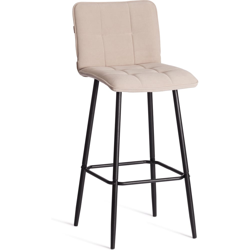 Изображение товара Барный стул Tetchair Bari, велюр, бежевый, стиль лофт