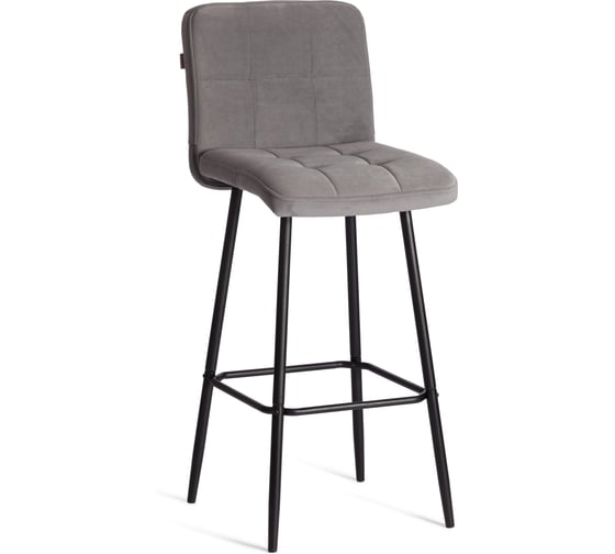 Изображение товара Барный стул Tetchair Medeo велюр, серый 24910