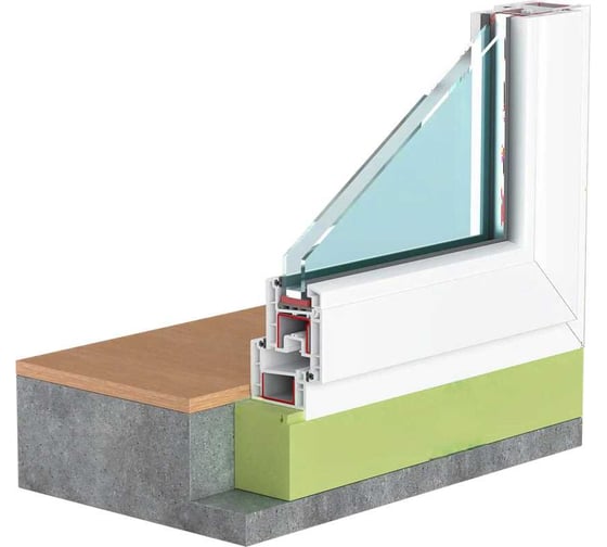 Изображение товара Теплый подставочный профиль ПМК 38х38х1200мм 4687207199483