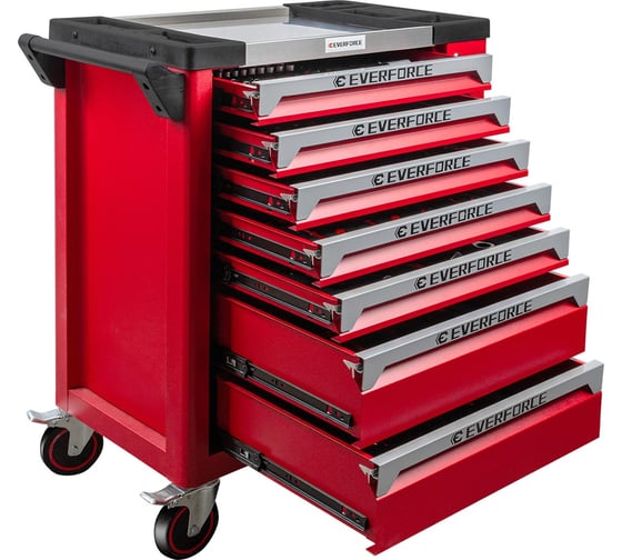 Изображение товара Набор ручных инструментов в стальной тележке EVERFORCE 250 предметов EF-55307(63445)