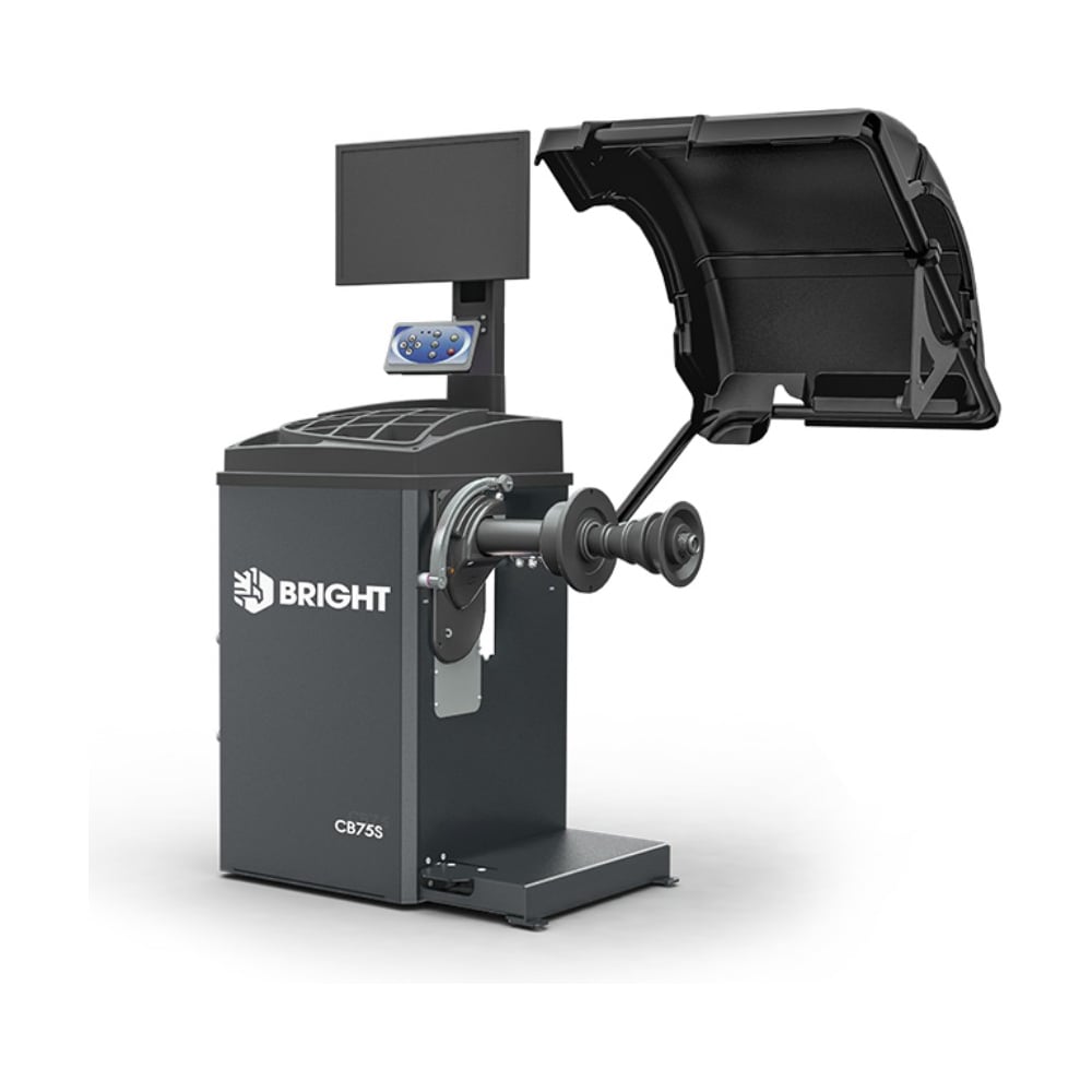 Изображение товара Стенд балансировочный с ЖК-монитором BRIGHT CB75S_RAL7016 для профессиональных автоуслуг