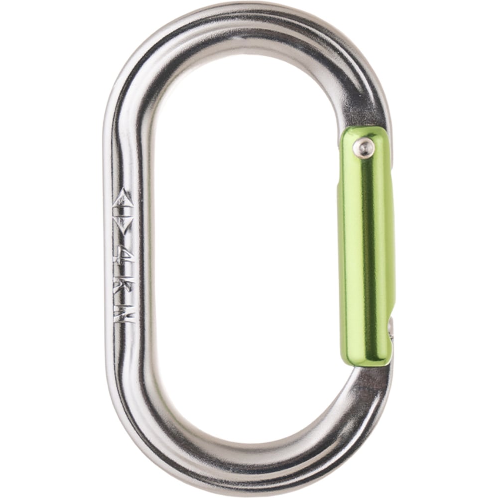 Изображение товара Карабин VENTO Вспомогательный овал серый, дюраль, 58 мм, емфтованный