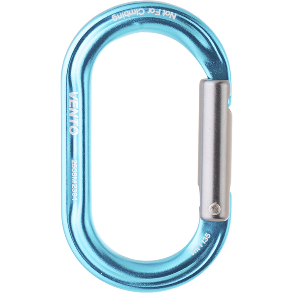 Изображение товара Карабин VENTO Вспомогательный овал голубой для альпинизма и туризма