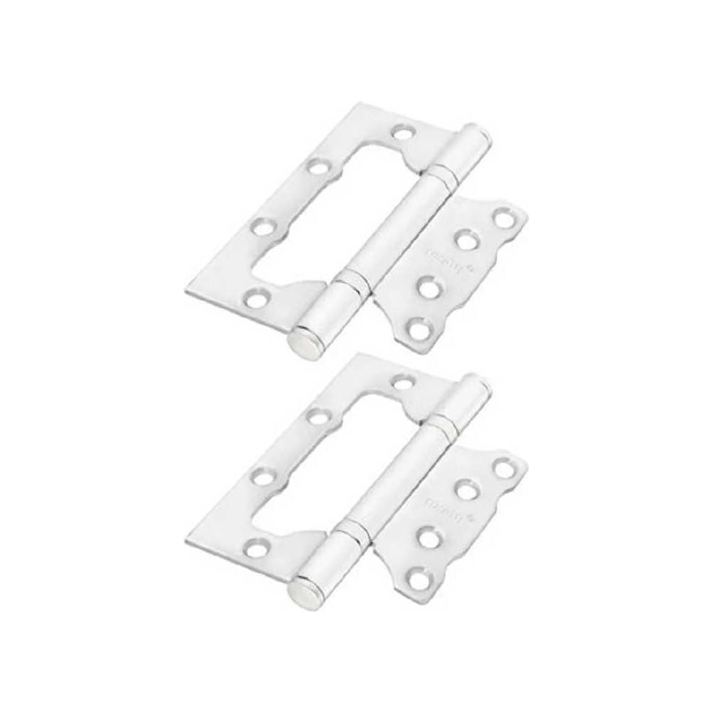 Изображение товара Комплект стальных петель для стекла Rucetti RFH-100*75*2,5 W белый 2 шт