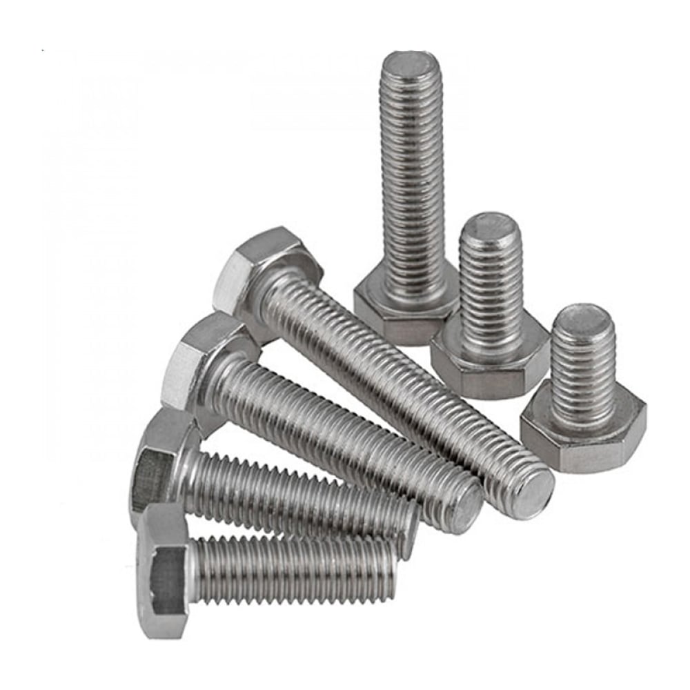 Изображение товара Болт DIN933 с шестигранной головкой М6x16 мм, цинк, 100 штук