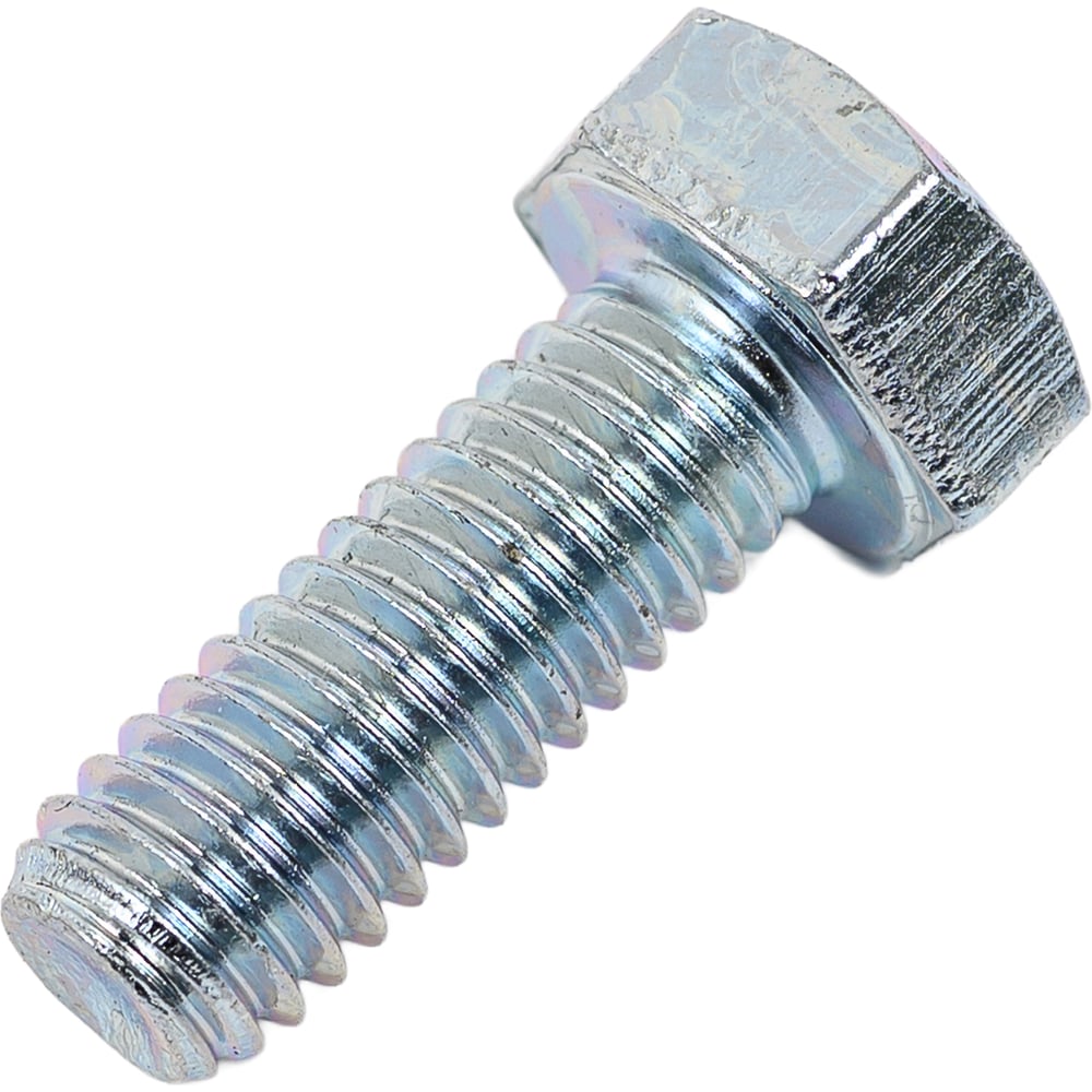 Изображение товара Болт DIN933 с шестигранной головкой М6x16 мм, цинк, 100 штук