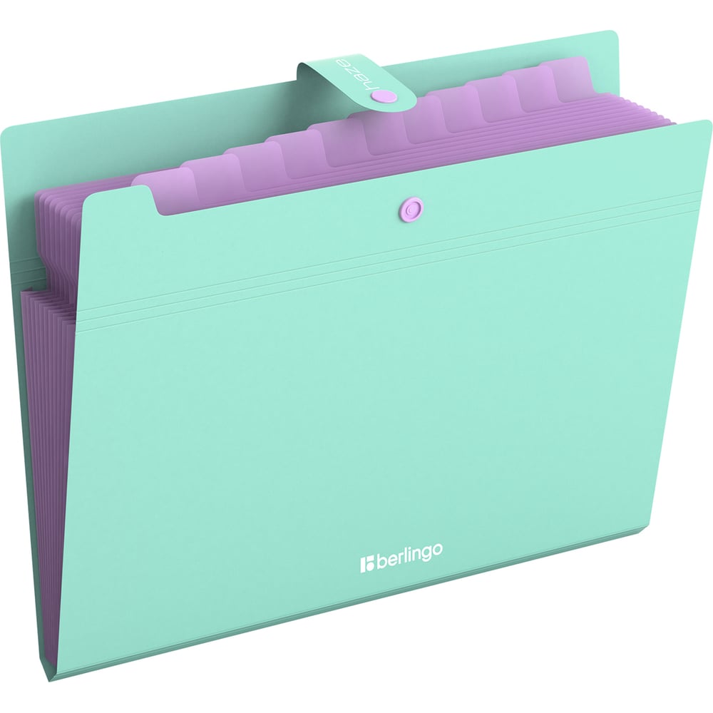 Изображение товара Папка Berlingo 12 отделений Haze, A4, мятная