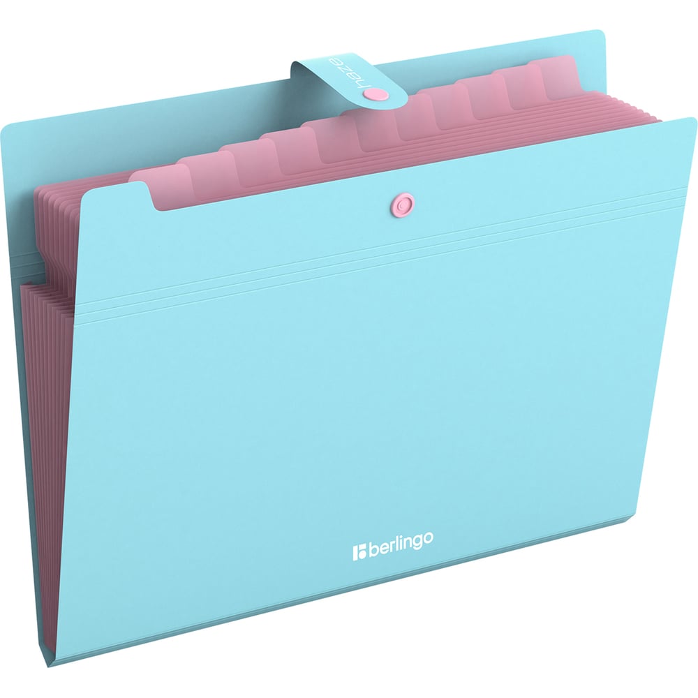 Изображение товара Папка для документов Berlingo с 12 отделениями A4 голубая