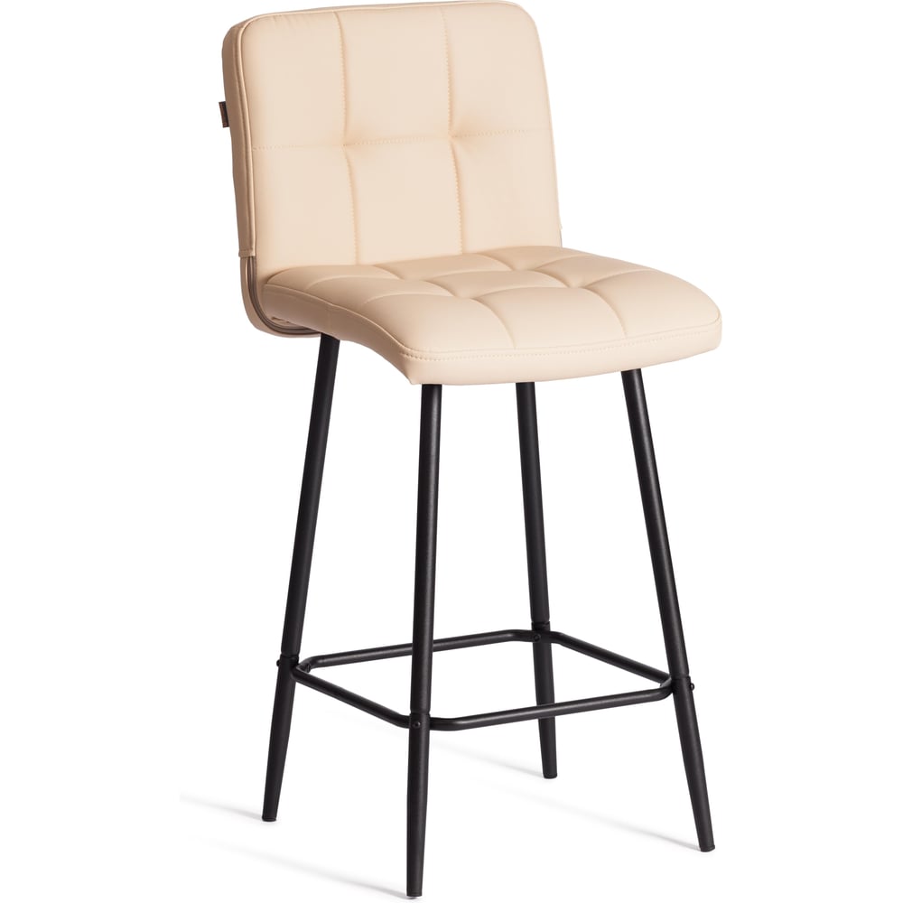 Изображение товара Полубарный стул Tetchair Medeo из экокожи бежевый современный дизайн