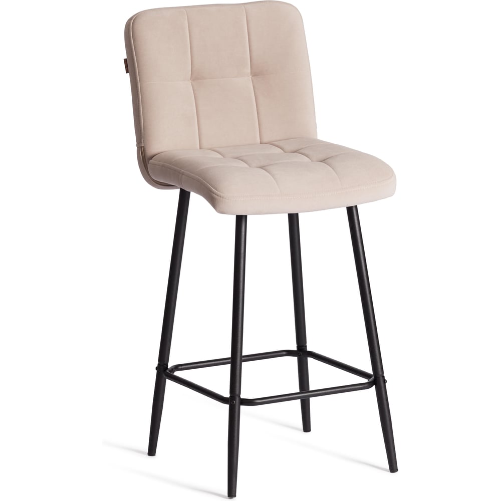 Изображение товара Полубарный стул Tetchair Medeo велюр бежевый современный дизайн