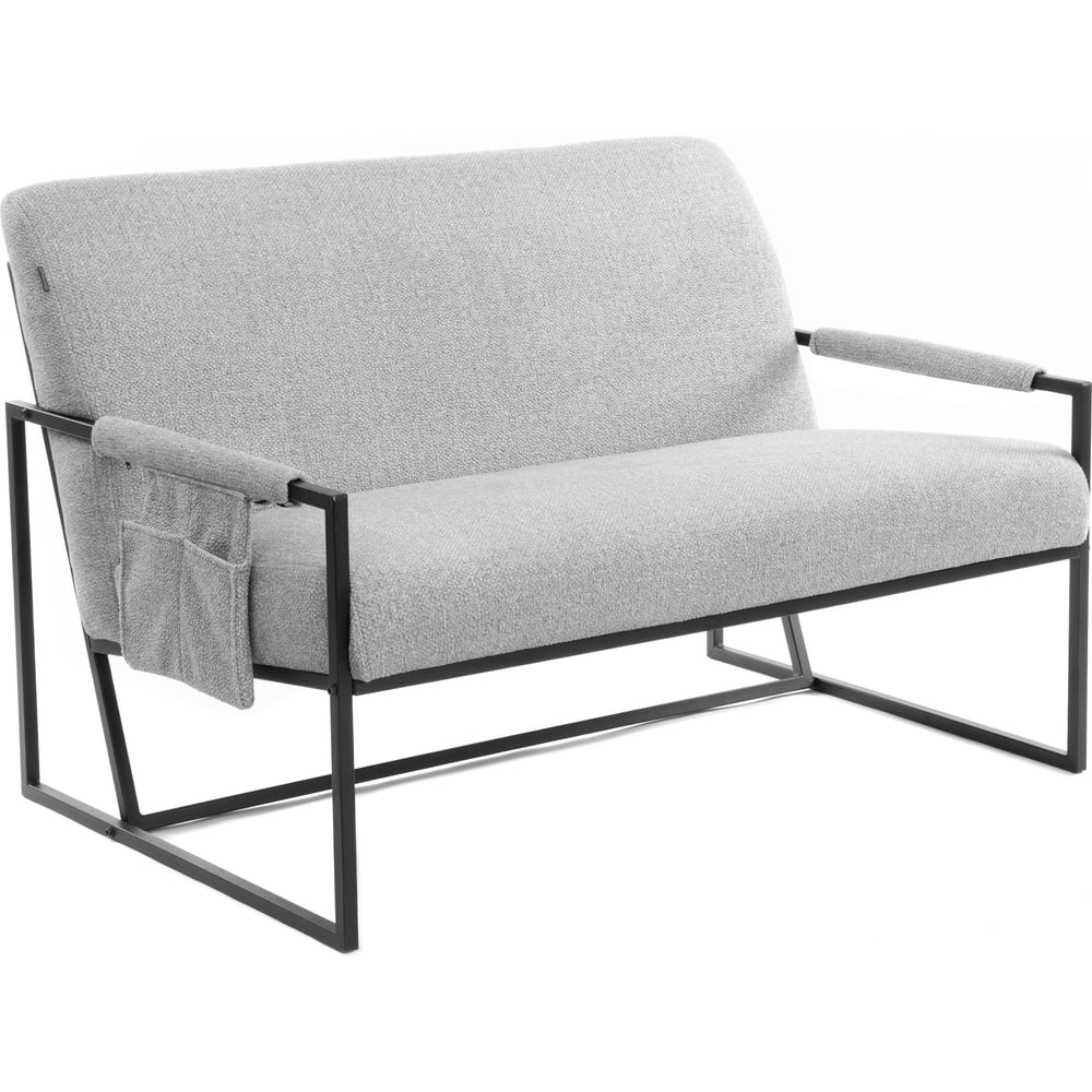 Изображение товара Диван Tetchair Charli LUX велюр/букле прямой серый