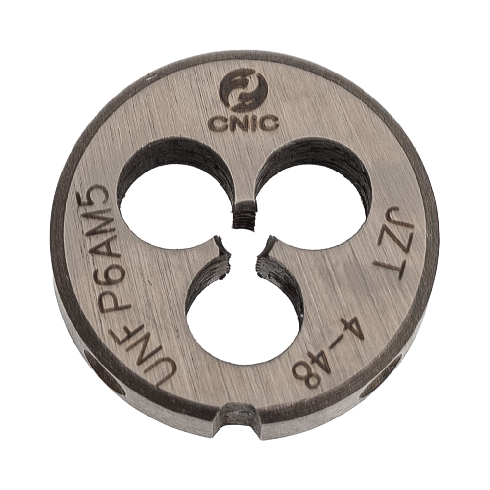 Изображение товара Плашка CNIC дюймовая № 4-48 UNF 60гр Р6АМ5 20мм