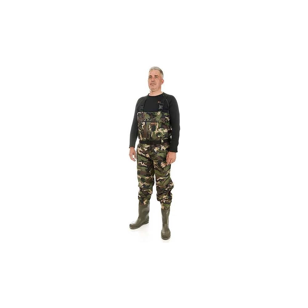 Изображение товара Вейдерсы HIGASHI Waterskin Camo pvc w/felt boot XXL демисезонные водонепроницаемые