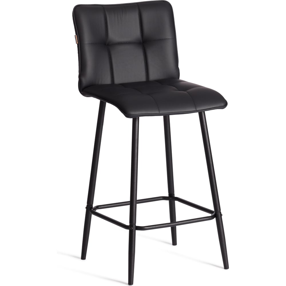 Изображение товара Полубарный стул Tetchair Bari из экокожи черный современный дизайн